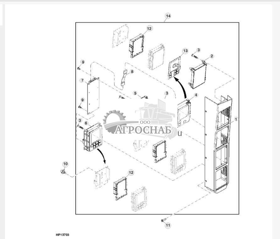 R.H. Cornerpost Display Panel 